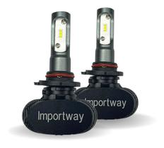 Kit Par De Lâmpada Ultra Led Ultraled Encaixe HB3 9005 6000k 10000 Lumens Efeito Xenon Importway Kit Par De Lâmpada Ultra Led Ultraled Encaixe HB3 9005 6000k 10000 Lumens Efeito Xenon Importway