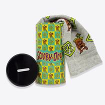 Kit Par de Meias Cano Longo e Cofre Scooby Doo Oficial