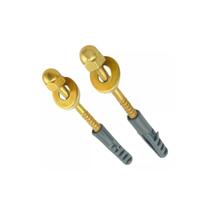 Kit Par De Parafuso Para Vaso Sanitário B10 Dourado Luxo Class Acabamentos Resistente