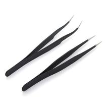 Kit Par De Pinças Alongamento De Cilios Fio A Fio Kit Par De Pinças Alongamento De Cilios Fio A Fio