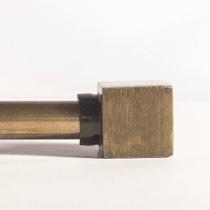 KIT PAR de Ponteira Cubo para Varão de Cortina 19mm - Alumínio KIT PAR de Ponteira Cubo para Varão de Cortina 19mm - Alumínio