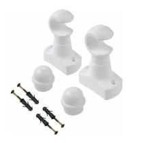 Kit Par de Suporte Para Varão de Cortina 19mm Cores Sortidas Kit Par de Suporte Para Varão de Cortina 19mm Cores Sortidas