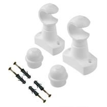 Kit Par de Suporte Para Varão de Cortina 19mm Cores Sortidas - METAL ARTS Kit Par de Suporte Para Varão de Cortina 19mm Cores Sortidas - METAL ARTS