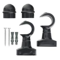 Kit Par de Suporte Para Varão de Cortina 19mm Cores Sortidas
