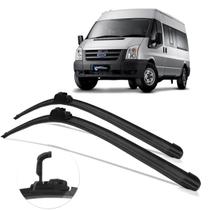 Kit Par Dianteiro Palhetas Limpador de Parabrisa Ford Transit 2008 À 2013