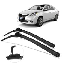 Kit Par Dianteiro Palhetas Limpador de Parabrisa Nissan Versa 2011 2012 2013 2014 Kit Par Dianteiro Palhetas Limpador de Parabrisa Nissan Versa 2011 2012 2013 2014