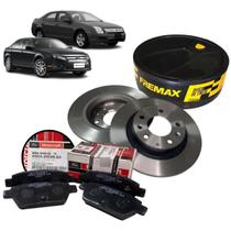 Kit Par Disco + Jogo Pastilhas Freio Roda Traseira Fusion 2007, 2008, 2009, 2010, 2011 e 2012