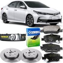 Kit par disco traseiro solido + jogo pastilha freio traseira - corolla 2013 a 2018 - kit00904 Kit par disco traseiro solido + jogo pastilha freio traseira - corolla 2013 a 2018 - kit00904
