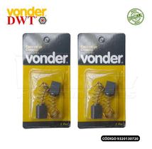 Kit Par Escova De Carvão P/ Esmerilhadeira Vonder Eav1014/ DWT Ws10-115t