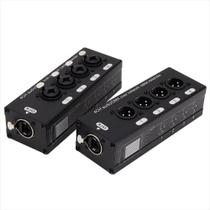 Kit- Par Extensor Xlr Macho P10 Femea. Dmx - 4 Canais Rj45