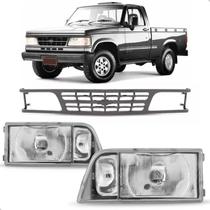 Kit Par Farol C/ Grade Central D20 1988 86 87 88 89 a 1992 Kit Par Farol C/ Grade Central D20 1988 86 87 88 89 a 1992