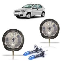 Kit Par Farol de Milha Auxiliar Par Lâmpada H1 Palio G3 2004 a 2012