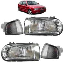 KIT PAR Farol e Lanterna Fumê VW Gol Bola G2 95 96 97 98 99