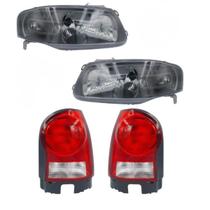 Kit Par Farol M.cinzapar Lanterna Gol G4 Fumê 2006 Á 2013