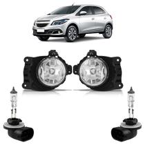 Kit Par Farol Milha Auxiliar Lisa Acrílico Par Lâmpada H27 Onix 2012 2013 2014 2015 Kit Par Farol Milha Auxiliar Lisa Acrílico Par Lâmpada H27 Onix 2012 2013 2014 2015