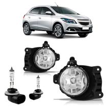 Kit Par Farol Milha Auxiliar Par Lâmpada Halógena Onix Prisma 2012 2013 2014 2015 2016 2017 2018 2019 2020