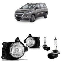 Kit Par Farol Milha Auxiliar Par Lâmpada Halógena Spin 2011 2012 2013 2014 2015 2016 2017 2018 2019 2020 Lisa Acrílico