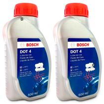 Kit Par Fluidos Óleo de Freio Bosch DOT 4 Carro e Moto 500ml Kit Par Fluidos Óleo de Freio Bosch DOT 4 Carro e Moto 500ml