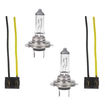 Kit Par Lampada H7 12V 55W Farol Automotivo Universal Par Soquetes para Lâmpada H7