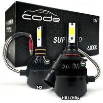 Kit Par Lâmpada Super Led Code 3900Lm 6000k HB3/HB4 e H3