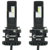 Kit Par Lâmpada Super Ultra Bi Led Plus Automotiva Farol 12000 Lumens 6500K 12V 24V Carro Cinoy