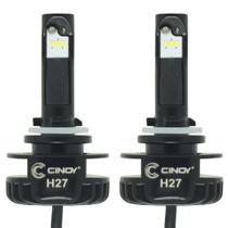 Kit Par Lâmpada Super Ultra Led Plus Automotiva H27 12000 Lumens 6500K Cinoy YN-LSLH27P