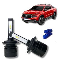 Kit Par Lampadas Super Led Farol Baixo Fiat Toro S14 H7 32w 6000k