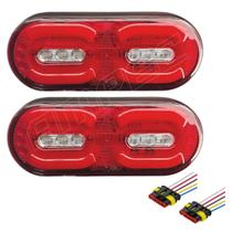Kit Par Lanterna Traseira Carreta Randon Led 24V + Chicotes Kit Par Lanterna Traseira Carreta Randon Led 24V + Chicotes