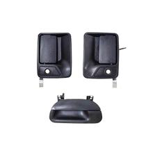 Kit Par Macaneta Externa Porta Dianteira e Cacamba F250 F350 F4000 1998/... Direita / Esquerda - Preta