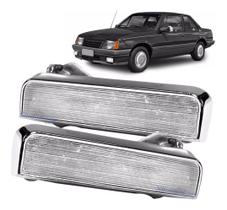 Kit Par Maçaneta Porta Metal - Monza Chevette Marajo Cromada