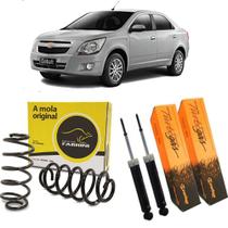 Kit par mola + amortecedor traseiro direito e esquerdo - cobalt 1.4 1.8 2012 a 2017 - kit00129