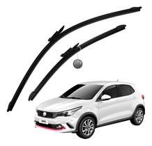 Kit Par Palheta Limpador Parabrisa Silicone VCLEAR Fiat Argo Cronos Pulse Uno Novo 2015 a 2024 Design Flex Slim AntiRuído Kit Par Palheta Limpador Parabrisa Silicone VCLEAR Fiat Argo Cronos Pulse Uno Novo 2015 a 2024 Design Flex Slim AntiRuído