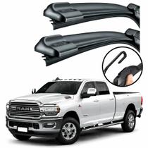Kit Par Palhetas Automotiva Limpadores Para-brisa Dodge Ram 2500 2019/2025 Linha Premium