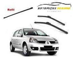 Kit Par Palhetas Dianteiras + Refil Traseiro Clio Sandero Scenic Twingo 1994/2013 - Tiger