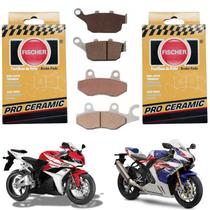 Kit par pastilha fischer pro ceramic traseira dianteira cbr 2016 2017 2018 2019 2020