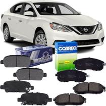 Kit par pastilha freio dianteira e traseira - sentra 2015 a 2017 - kit00989 Kit par pastilha freio dianteira e traseira - sentra 2015 a 2017 - kit00989