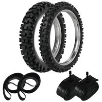 Kit Par Pneu 90/90-21 + 120/90-18 Rmx35 Rinaldi + Câmara + Cinta Kit Par Pneu 90/90-21 + 120/90-18 Rmx35 Rinaldi + Câmara + Cinta