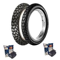 Kit Par Pneu Moto Viper 110/90-17 Traseiro e 90/90-19 Diateiro Maggion + 2 Câmaras Gulfair MJ17 e MJ19 Kit Par Pneu Moto Viper 110/90-17 Traseiro e 90/90-19 Diateiro Maggion + 2 Câmaras Gulfair MJ17 e MJ19