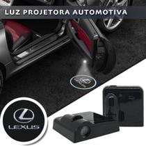 Kit Par Projetores Logo Lexux Porta Carro Luz Cortesia Emblema Símbolo Logotipo - Grasep