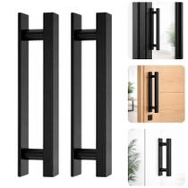 Kit Par Puxador De Colar Adesivo 3M Sem Furos 200mm Barra Chata Alumínio Portas Vidro Ferro Kit Par Puxador De Colar Adesivo 3M Sem Furos 200mm Barra Chata Alumínio Portas Vidro Ferro