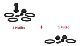 Kit Par Reparo Da Pinça Do Freio 1 Pistão + 2 Pistões