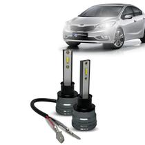 Kit Par Super Led Mini Rayx Cerato 17 À 22 Farol Alto Baixo Milha