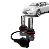 Kit Par Super Led Mini Rayx Civic 15 2016 Farol Alto Baixo Milha Kit Par Super Led Mini Rayx Civic 15 2016 Farol Alto Baixo Milha
