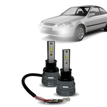 Kit Par Super Led Mini Rayx Civic 99 À 00 Farol Alto Baixo Milha