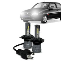 Kit Par Super Led Mini Rayx Fiesta Sedan 96 Á 99 Farol Alto Baixo
