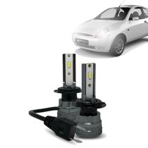 Kit Par Super Led Mini Rayx Ford Ka 2002 À 2007 Alto Baixo Milha