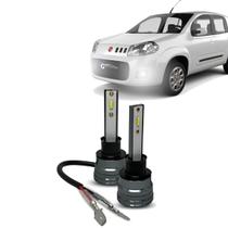 Kit Par Super Led Mini Rayx Uno 11 À 14 Farol Alto Baixo e Milha
