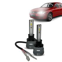 Kit Par Super Led Mini Rayx Vectra 96 à 05 Farol Alto Baixo Milha