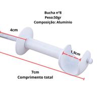 KIT PAR Suporte de Cortina 19mm de Alumínio - Decoração para Casa Elegante