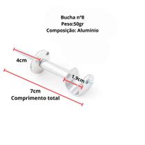 KIT PAR Suporte de Cortina 19mm de Alumínio - Decoração para Casa Elegante